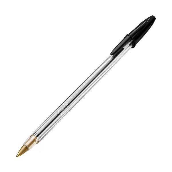 CANETA BIC CRISTAL PRETA 1.0MM