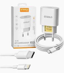 CARREGADOR IPHONE OK GOLD
