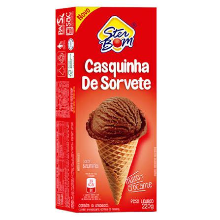 CASQ. P/SORVETE STER BOM 220G