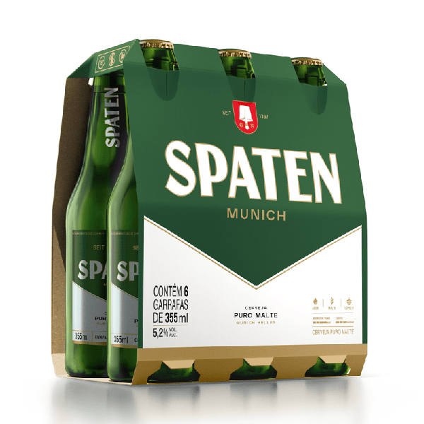 CERV PURO MALTE SPATEN LN 355ML FD C/6UN