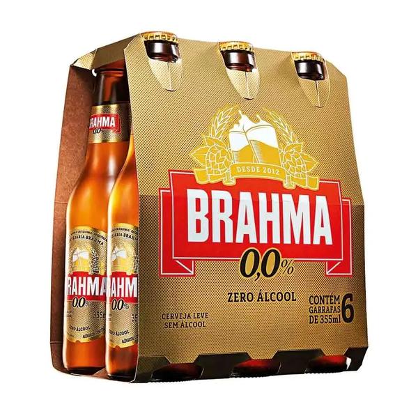 CERVEJA BRAHMA ZERO 355ML C/6UND