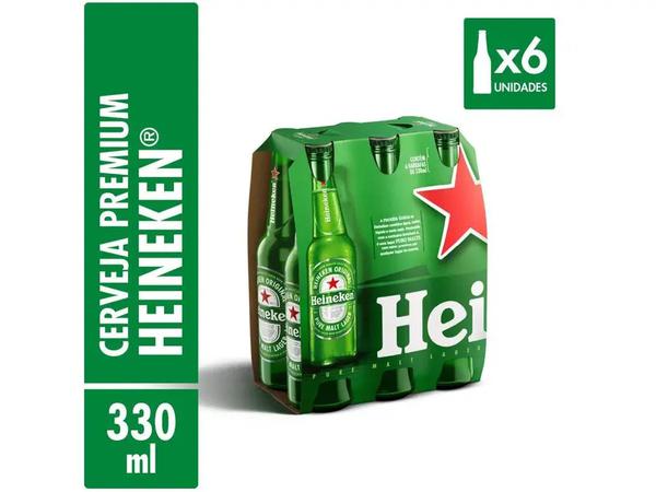 CERVEJA HEINEKEN 330ML C/6UN
