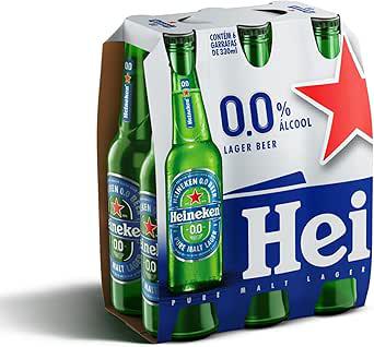 CERVEJA HEINEKEN S/ALCOOL 330ML LONG NECK C/6UN