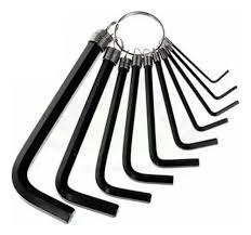 CHAVE ALLEN SIMPLES 10PCS PROF MAX FERRAGENS