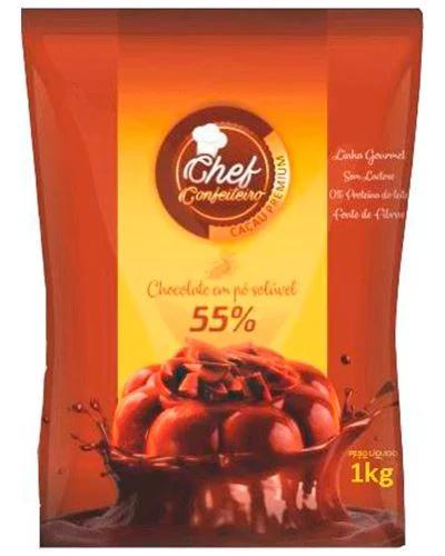 CHEF CHOCOLATE EM PO 55% CONFEITEIRO 1.005KG