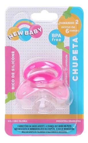 CHUPETA BORBOLETA ORTOD SILICON NEW BABY