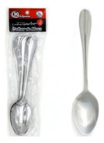 COLHER INOX REFORCADA IDEIA C/6