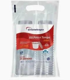 CRISTAL KIT POTE PP 350ML C/25UN