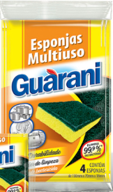 ESPONJA MULTIUSO GUARANI C/4UN