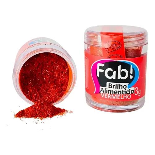 FAB GLITTER P/DECORACAO VERMELHO 5G