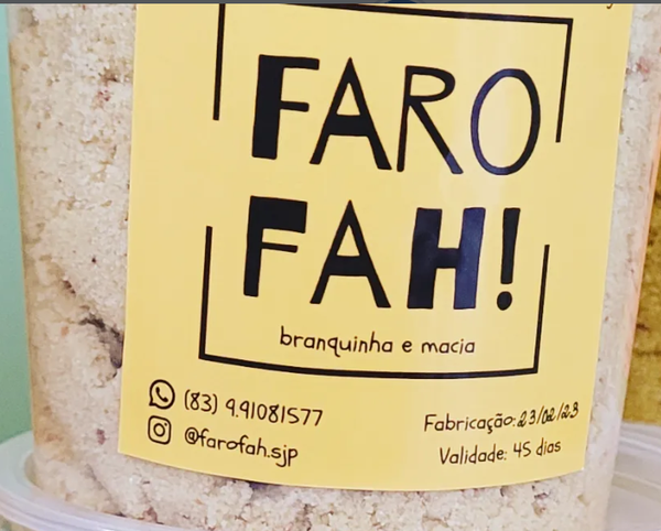 FAROFA BRANQUINHA ARTESANAL FAROFAH 300G