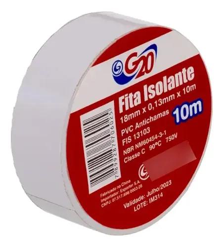 FITA ISOLANTE 5M BRANCA G20