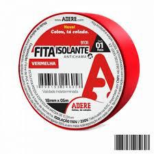FITA ISOLANTE VERMELHA 18MMX05M - ADERE