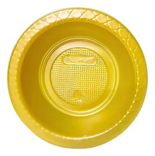 FORFEST PRATO PLASTICO FUNDO 12 CM DOURADO C10