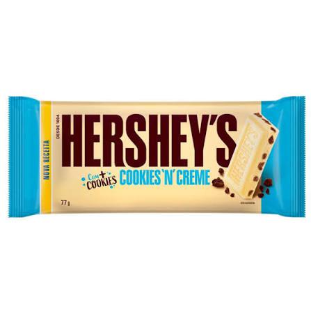 HERSHEYS CHOC TAB COOKIES N CREME 77G