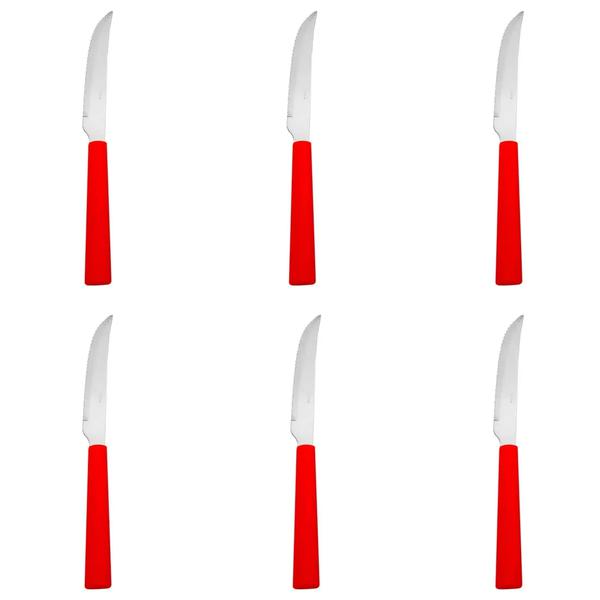 JG DE FACAS COM 6PCS - VERMELHO REF NX338-V