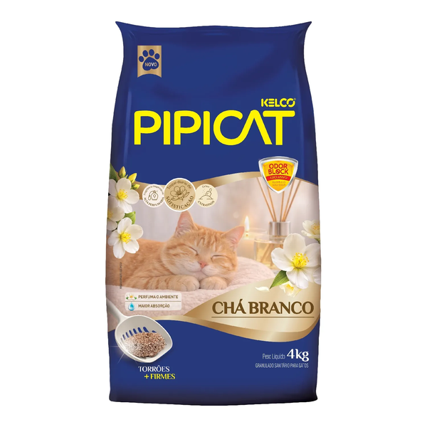 KELCO PIPICAT GRANU SAN 4KG CHA BRANCO