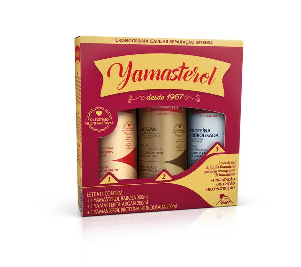 KIT CR YAMASTEROL 200ML ARGAN+PROT HIDR 03UN COND