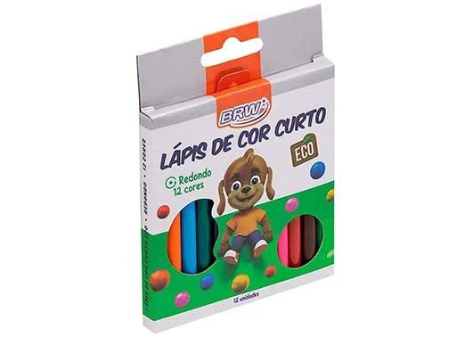LAPIS COR BRW PEQ C/12 CORES ECO