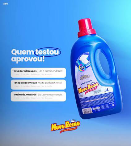 LAVA ROUPAS NOVO REINO CARIBE 3L