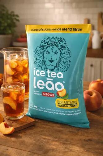 LEAO CHA PRETO C PESSEGO 1KG