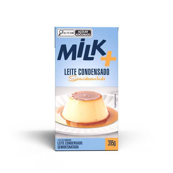 LEITE CONDENSADO MILK+ SEMIDESNATADO 395G