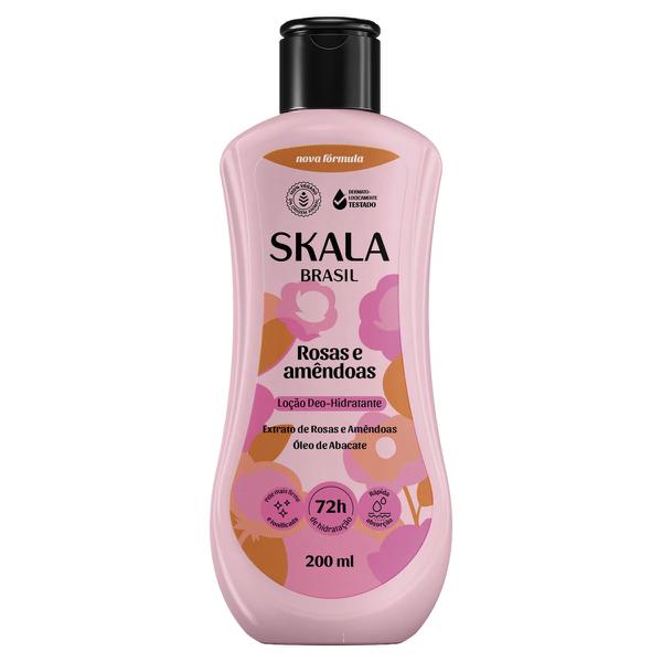 LOCAO DEO HID SKALA 200ML ROSAS E AMENDOAS