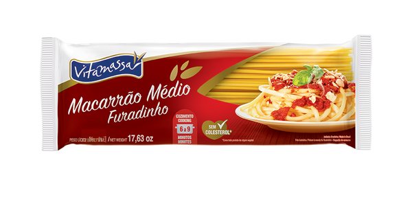MACARRAO VITAMASSA MEDIO FURADINHO 400G
