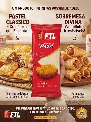 MASSA DE PASTEL FTL 1KG