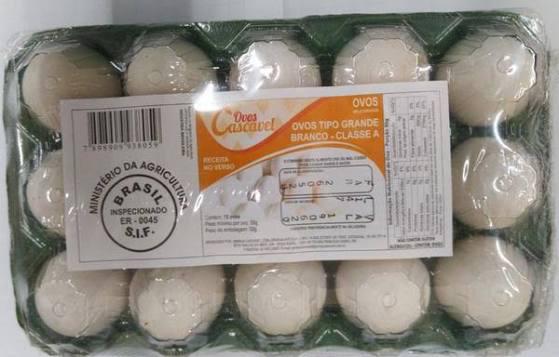 OVOS CASCAVEL C/15 UN BRANCO