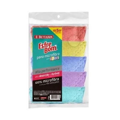 PANO ESFREBOM MICROFIBRA COLORS 5UNI