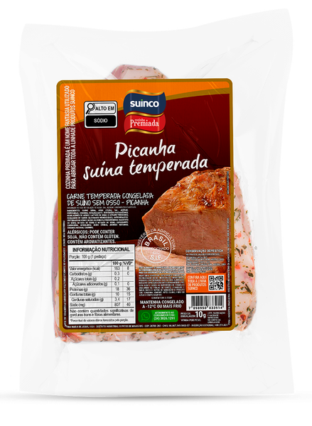 PICANHA SUINA TEMPERADA CONG SUINCO KG