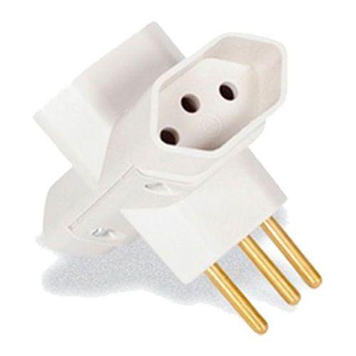 PINO 3 SAIDAS TIPO TE 10A 250V BRANCO ILUMI