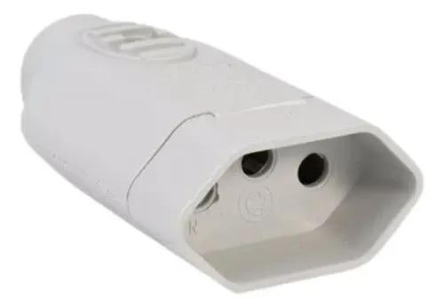 PINO FEMEA 180 DESMONTAVEL 2P+T 20A CINZA - BLUX