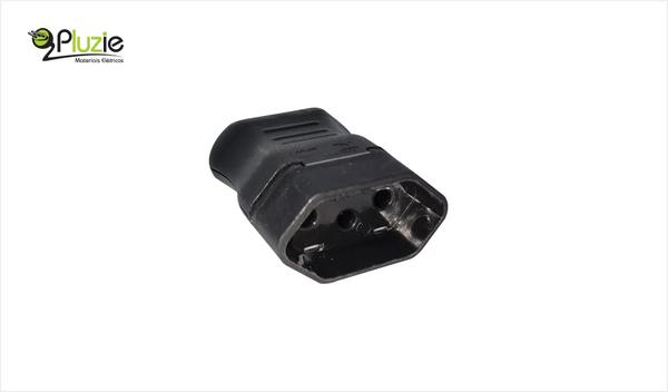 PLUZIE PLUG FEMEA 2P+T 10A PR C/50