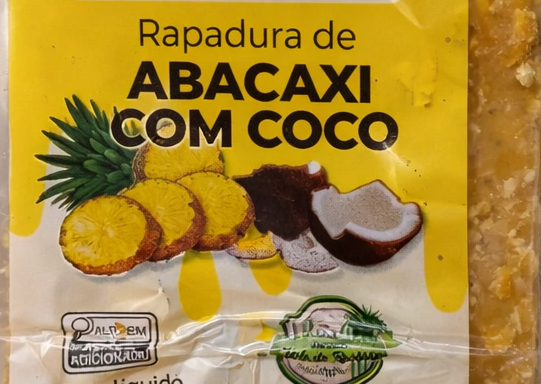 RAPADURA DE COCO C ABACAXI 600G