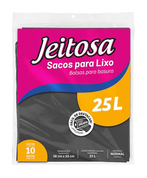 SC P/LIXO PRETO JEITOSA ALMOF 25L