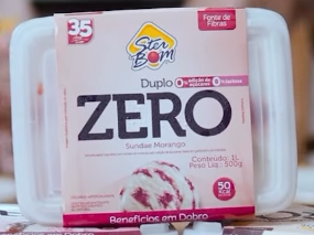 SORV STERBOM ZERO 1L SUNDAE MORANGO