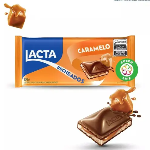 TABLETE LACTA CARAMELO 104GR