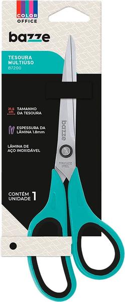 TESOURA ESCOLAR COLORS BAZZE 23CM