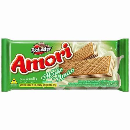 WAFER AMORI 80G MOUSSE DE LIMAO
