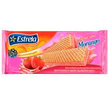 WAFER ESTRELA MORANGO 80G