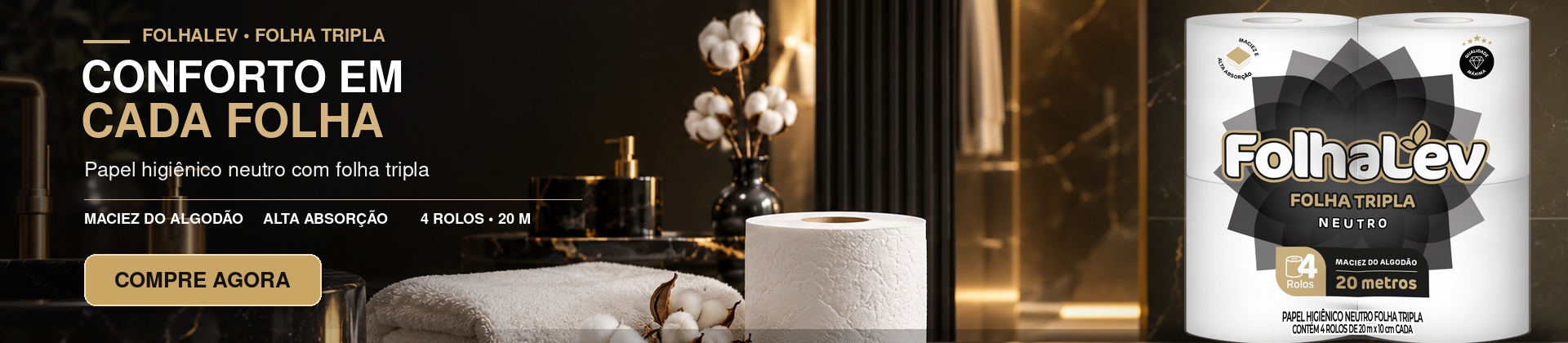 Papel higienico folha tripla