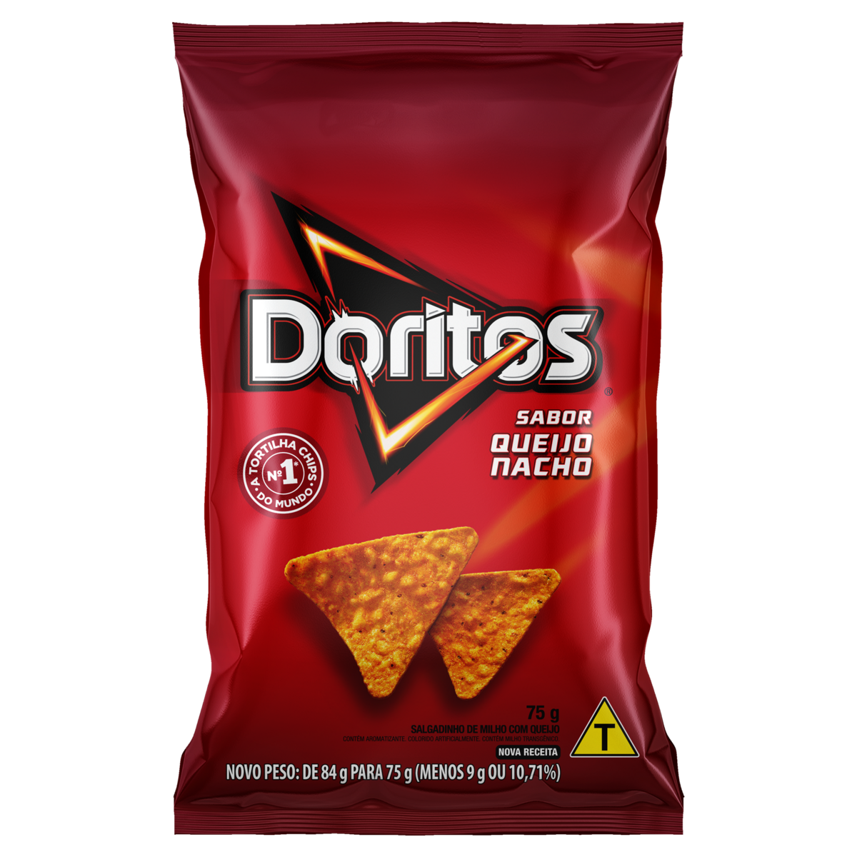 SALG E CHIPS DORITOS 75G QUEIJO NACHO
