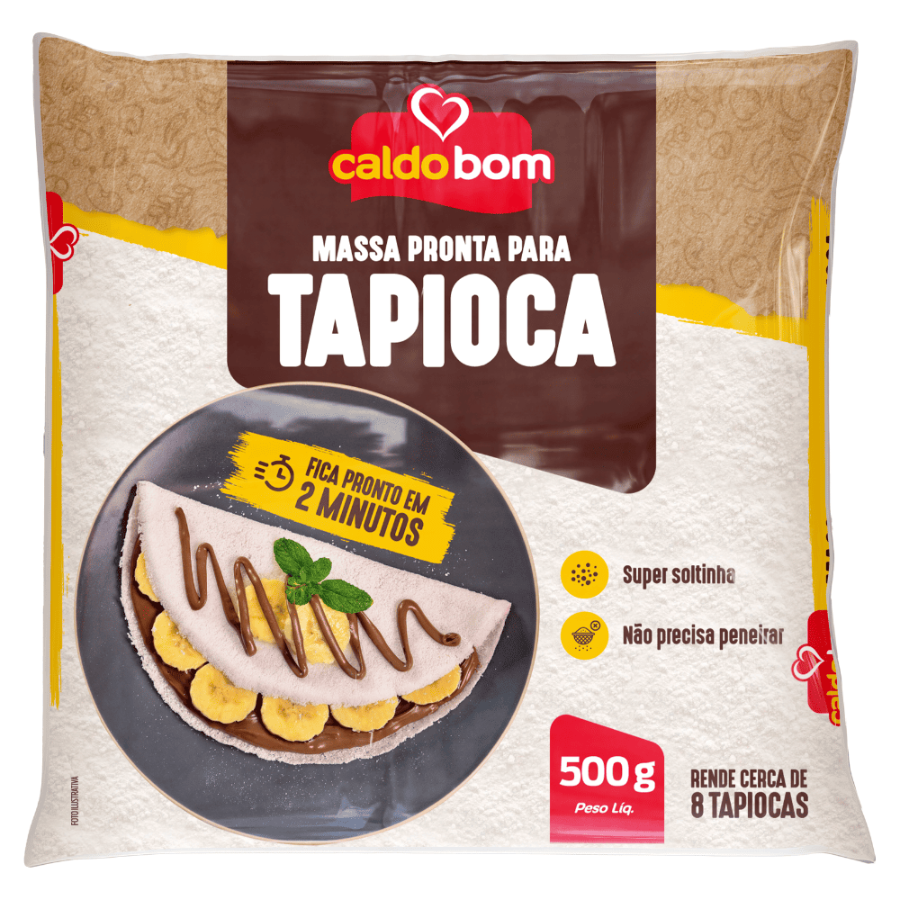 MASSA PRONTA TAPIOCA CALDO BOM 500G