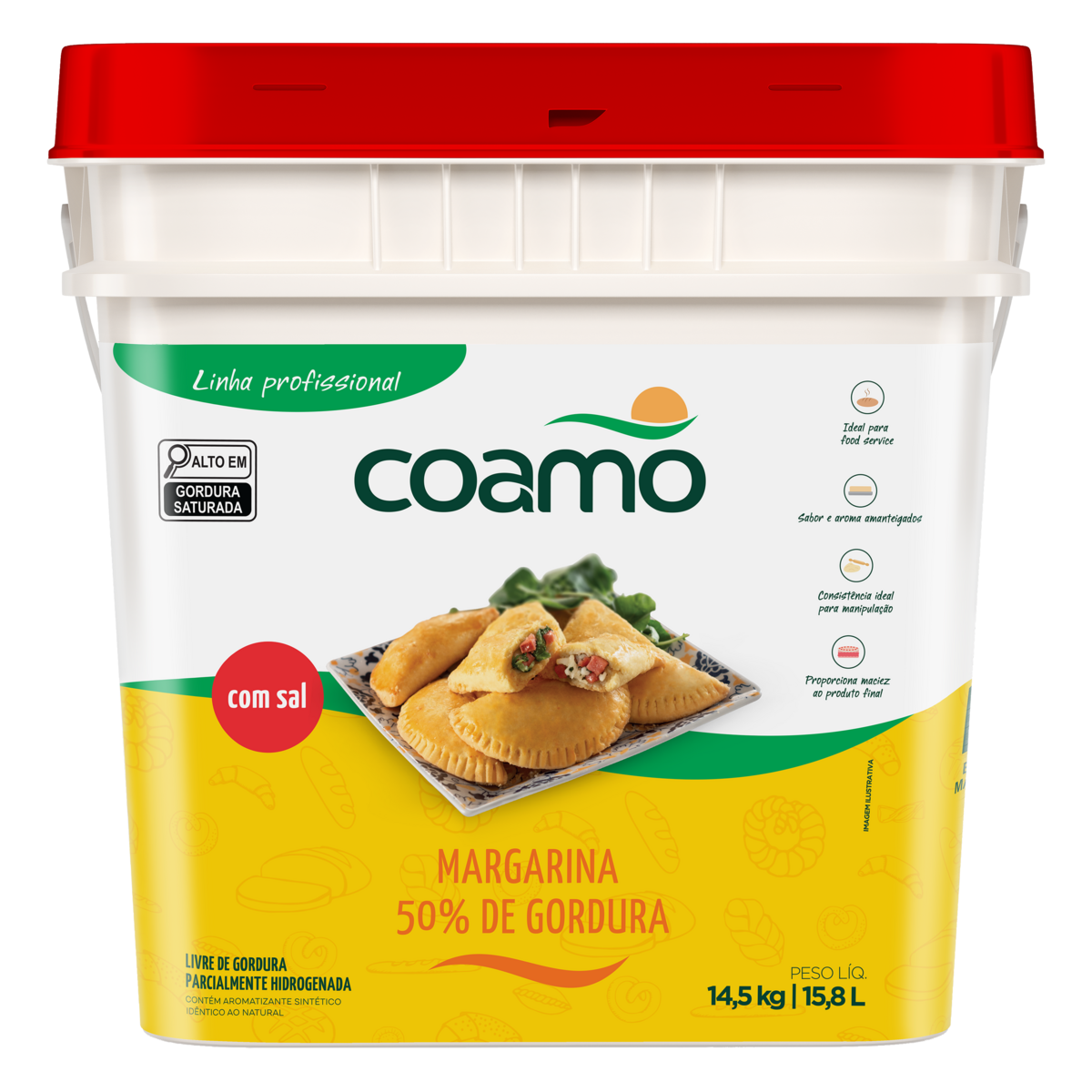 MARGARINA COAMO 50 LIP 14,5KG C SAL