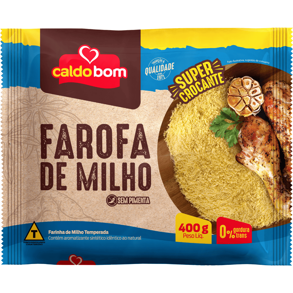 FAROFA MILHO CALDO BOM 400G