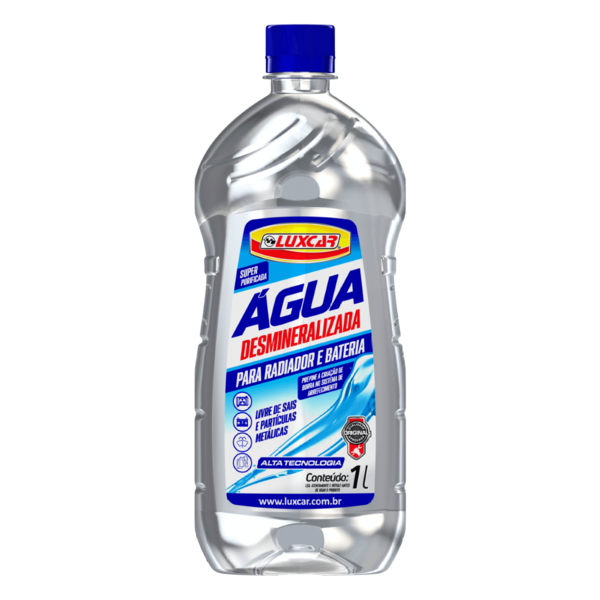 AGUA DESMINERALIZADA LUXCAR 1L