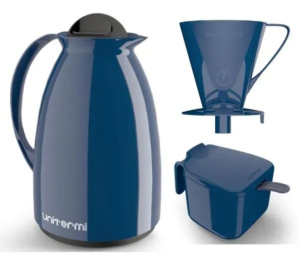 Garrafa Termica Unitermi 650ML+Fillt+Acuc Az