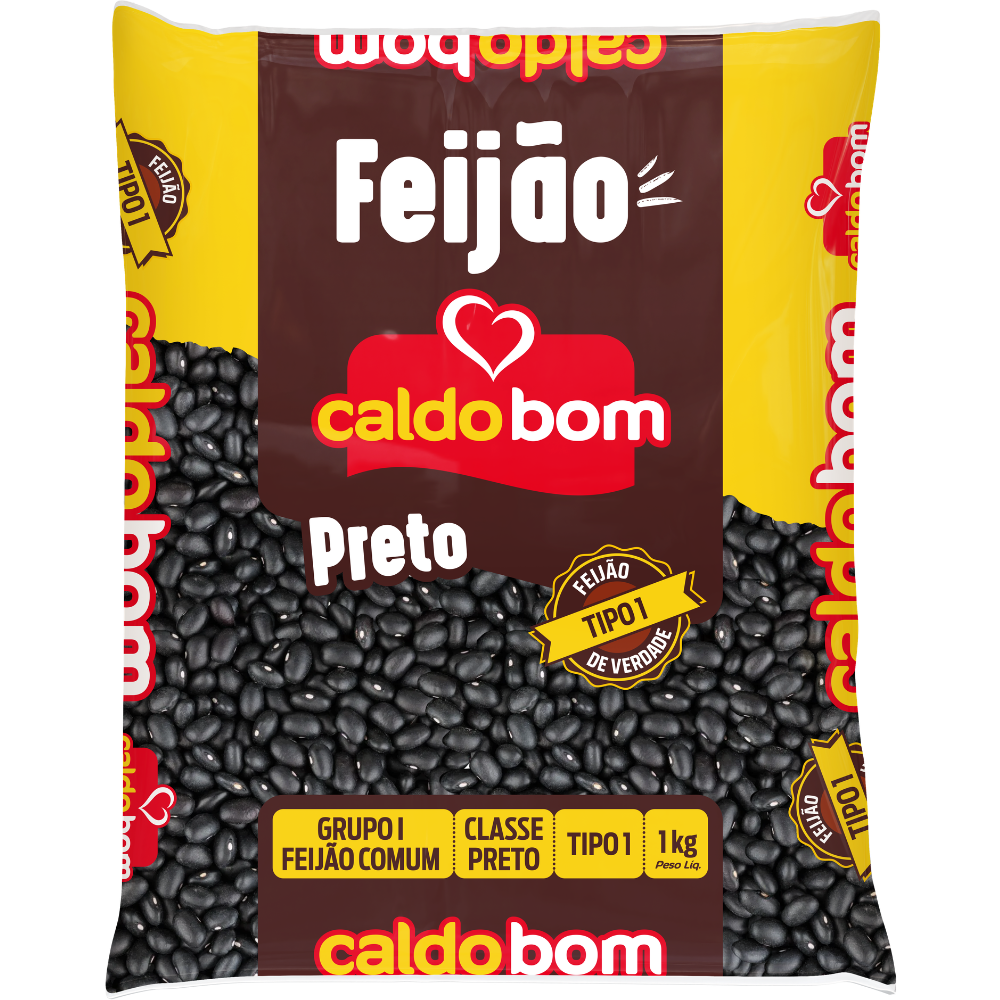 FEIJAO PRETO CALDO BOM 1kg